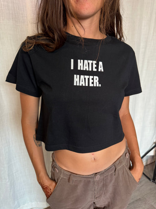 HATER WOMENS CROP TEE