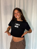 HATER WOMENS CROP TEE