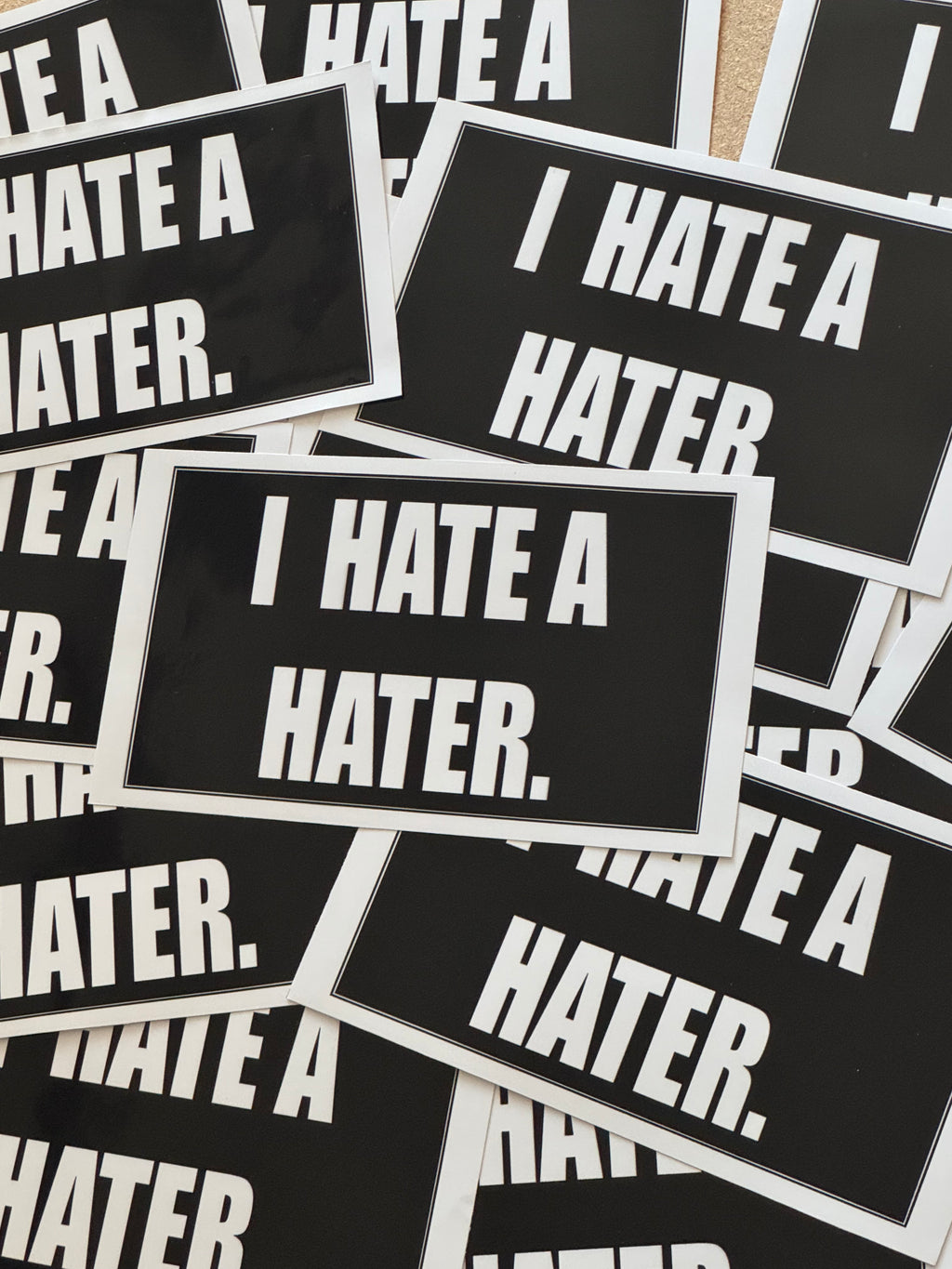“HATE A HATER” STICKER